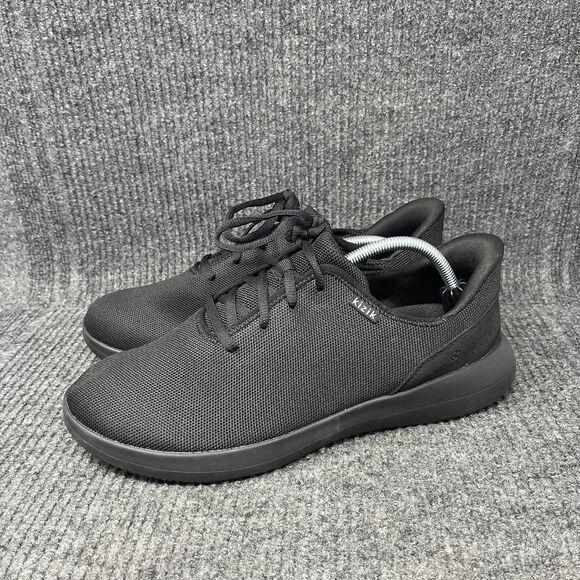 Kizik Madrid Eco Knit Hands Free Athletic Slip On Shoes‎ Black Mens Size 12 Wide - Picture 3 of 8